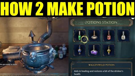 how to make healing potions hogwarts legacy|Hogwarts Legacy potions explained .
